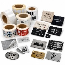 Labels: Adhesive, Fabric & Metal