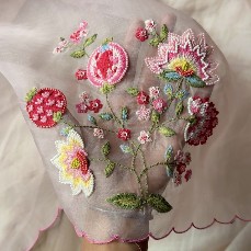 Hand Embroidered Fabrics
